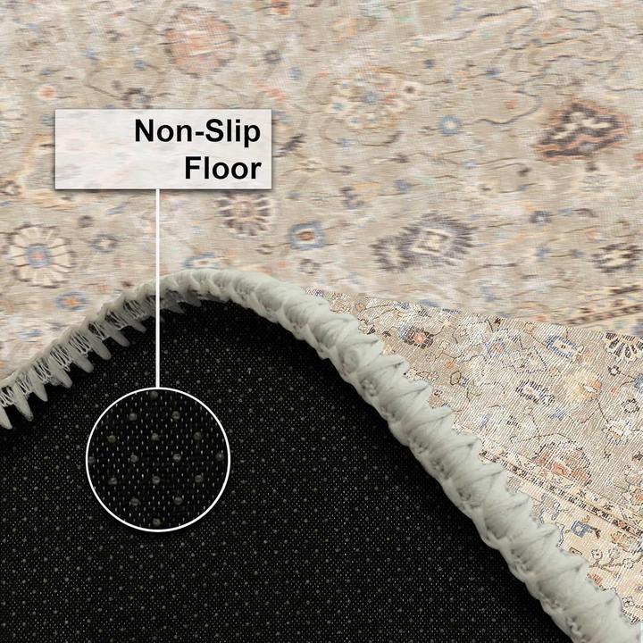 Actual product image Bamyum Monty Bedruckter Teppich Chenille-Druck Maschinell Hergestellt 160 x 230 cm (160 x 230 cm)