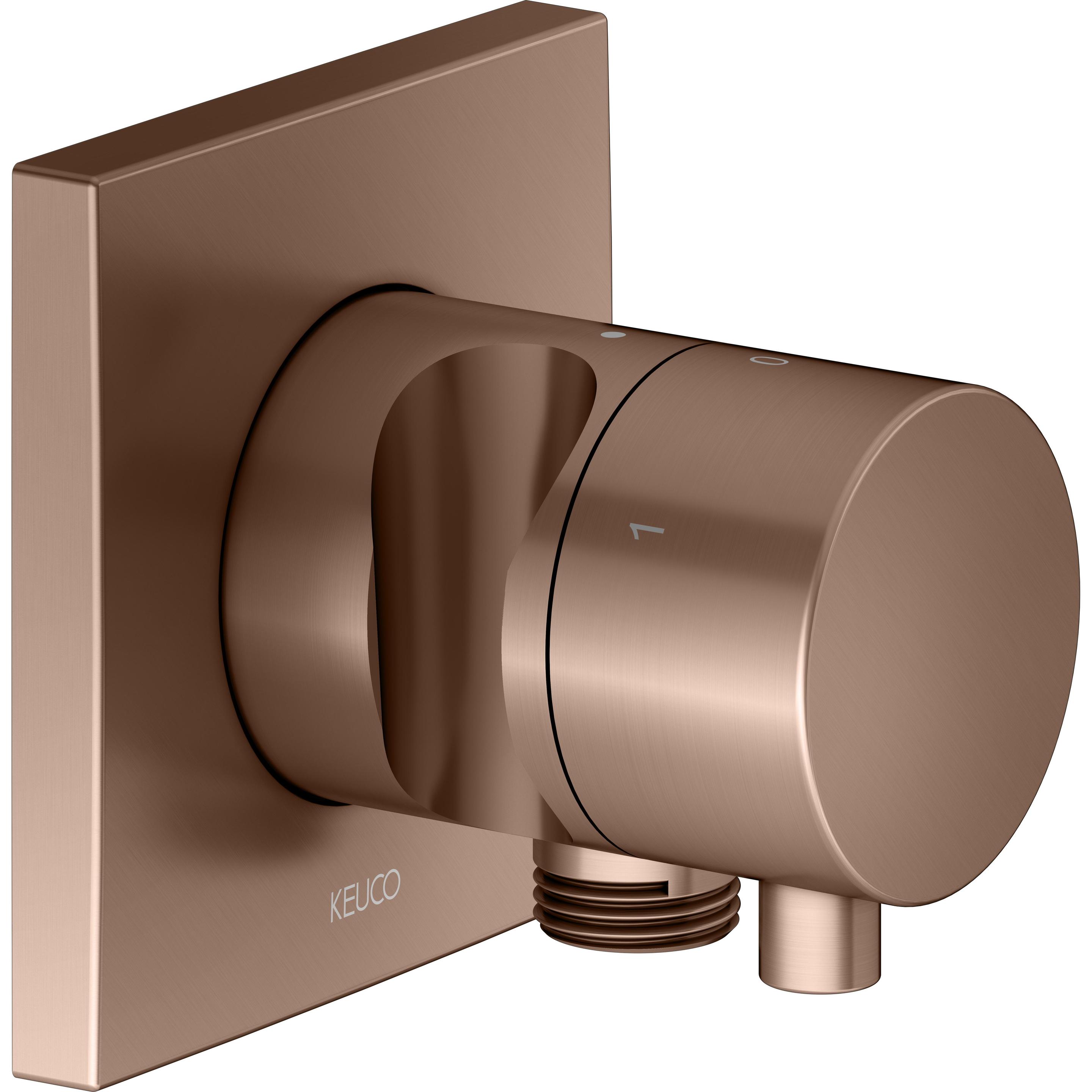Keuco, Badarmatur, IXMO Umstellventil UP 3 Verbraucher, Schlauchanschluss, Comfort Griff und Brausehalter, mit Ab