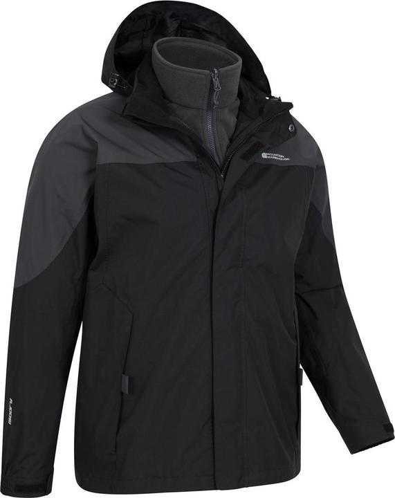 Actual product image Mountain Warehouse Mens Storm III 3 in 1 Waterproof Jacket (M)
