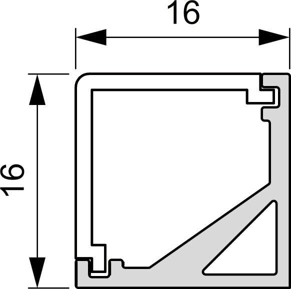 Immagine prodotto L&S Profilo apparec. LED Quattromini 2500mm