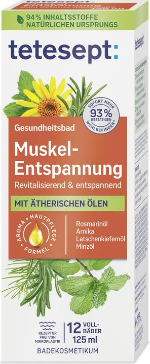 Actual product image Tetesept Health bath muscle relaxation 125 ml (125 ml, Bath oil)