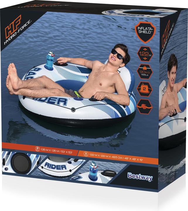Actual product image Bestway swimming wheel Rapid Rider 135 cm