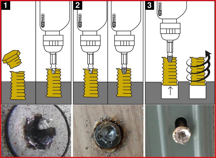 Immagine prodotto KS Tools Set di estrattori per viti (Torx (TX), Chiave a brugola)