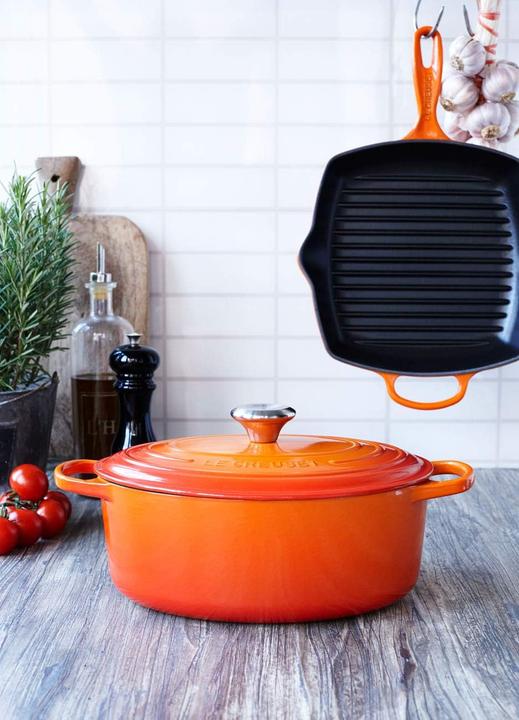 Image du produit Le Creuset signature (26 cm, Poêle à grillades, Fonte)