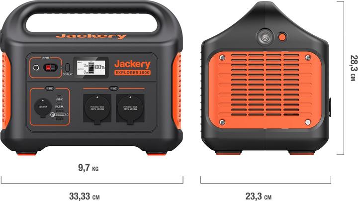 Immagine prodotto Jackery Explorer 1000 (1002 Wh, 10 kg)
