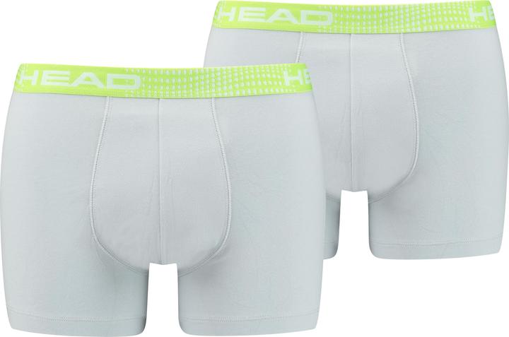 Head Men's Seasonal Boxer Briefs, Grey/Light Green, M (M)
