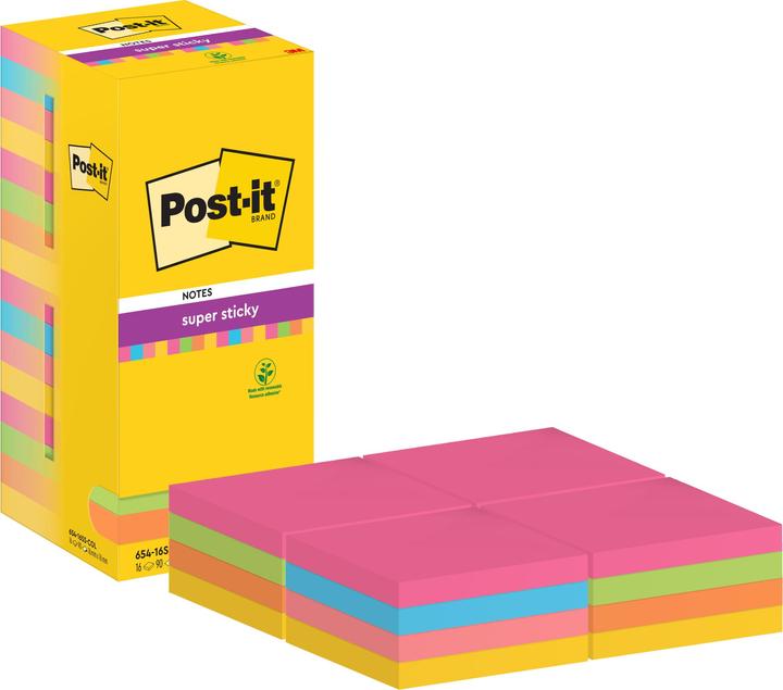 Produktbild Post-it Super Sticky Grosspack (7.6 x 7.6 cm)