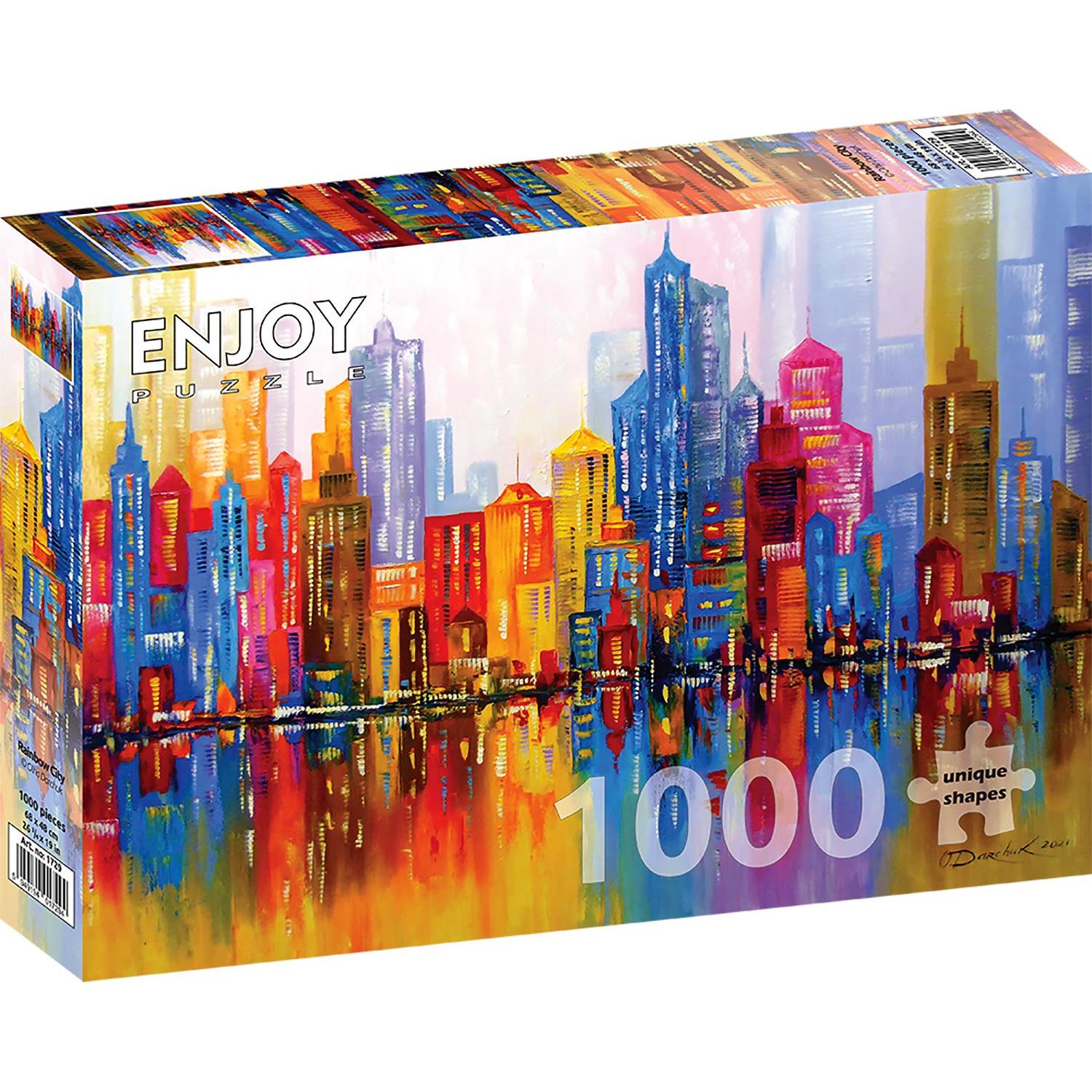 Enjoy Puzzle ENJOY-1729 - Rainbow City, Puzzle, 1000 Teile (1000 Teile)
