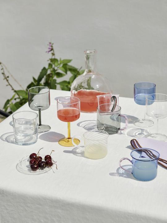 Produktbild HAY Kelchgl??ser im Duo TINT Hellblau (25 cl, 2 Gläser, Rotweingläser)