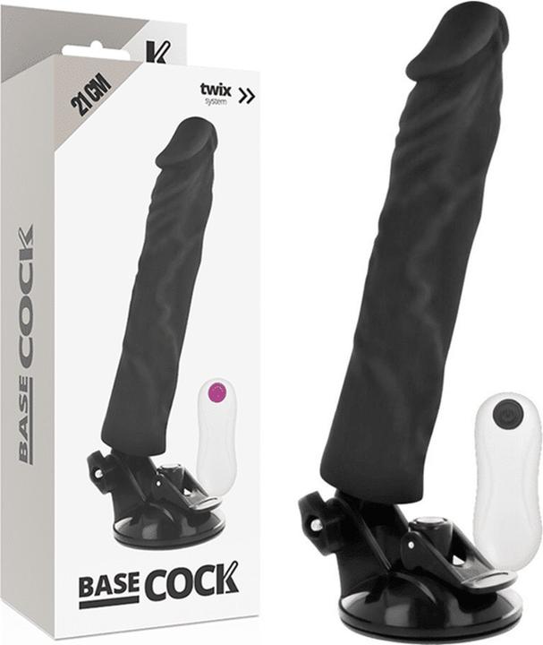 Produktbild Basecock Realistischer Dildo mit Vibration und Fernbedienung, 21cm