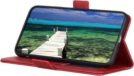 Actual product image Cover-Discount iPhone 13 Pro Max - Vintage Flip Case Cover red (Apple iPhone 13 Pro Max)