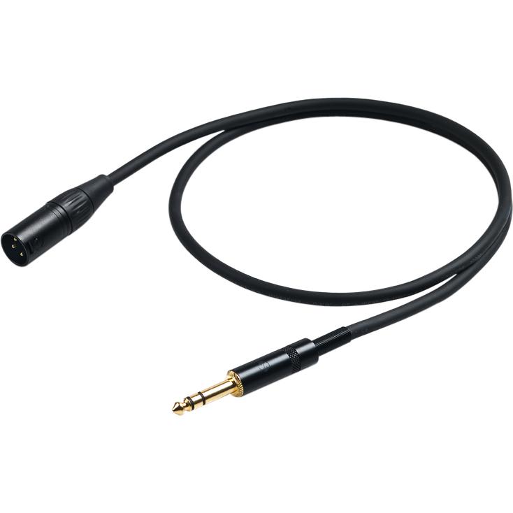 Proel stereo uros - XLR uros,, musta (2 m, XLR Kabel) (PRCHL230LU2)