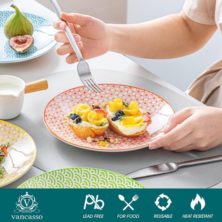 Produktbild Vancasso Natsuki-Serie - 4-teiliges Kuchenteller-Set (4 x)
