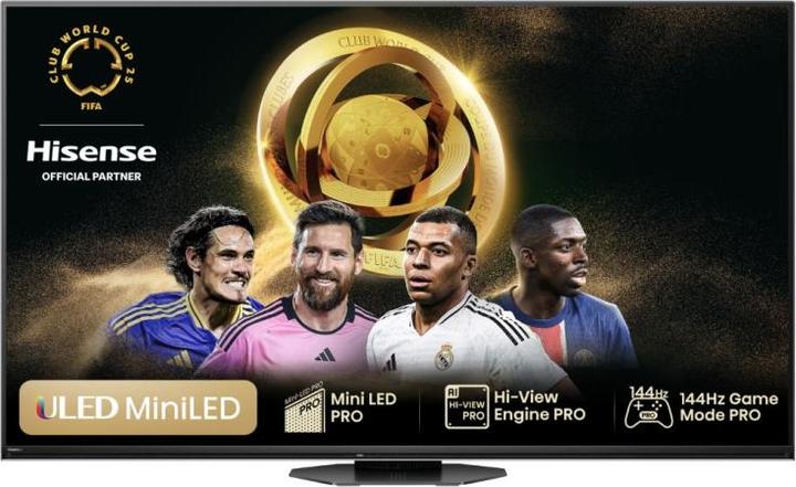 Actual product image Hisense TV 75U8NQ (75", U8NQ, Mini-LED, 4K, 2024)