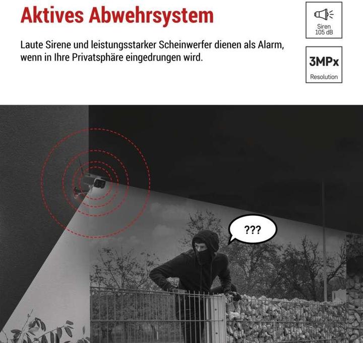 Produktbild Emos GoSmart Outdoor IP Kamera mit WiFi und Solarpanel IP-600 EYE, batteriebetrieben (1920 x 1080 Pixels)