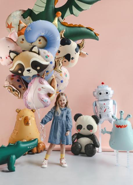 Actual product image Partydeco Party Deco Balon fol.Panda 68x72cm mix FB373 74866 (1x)