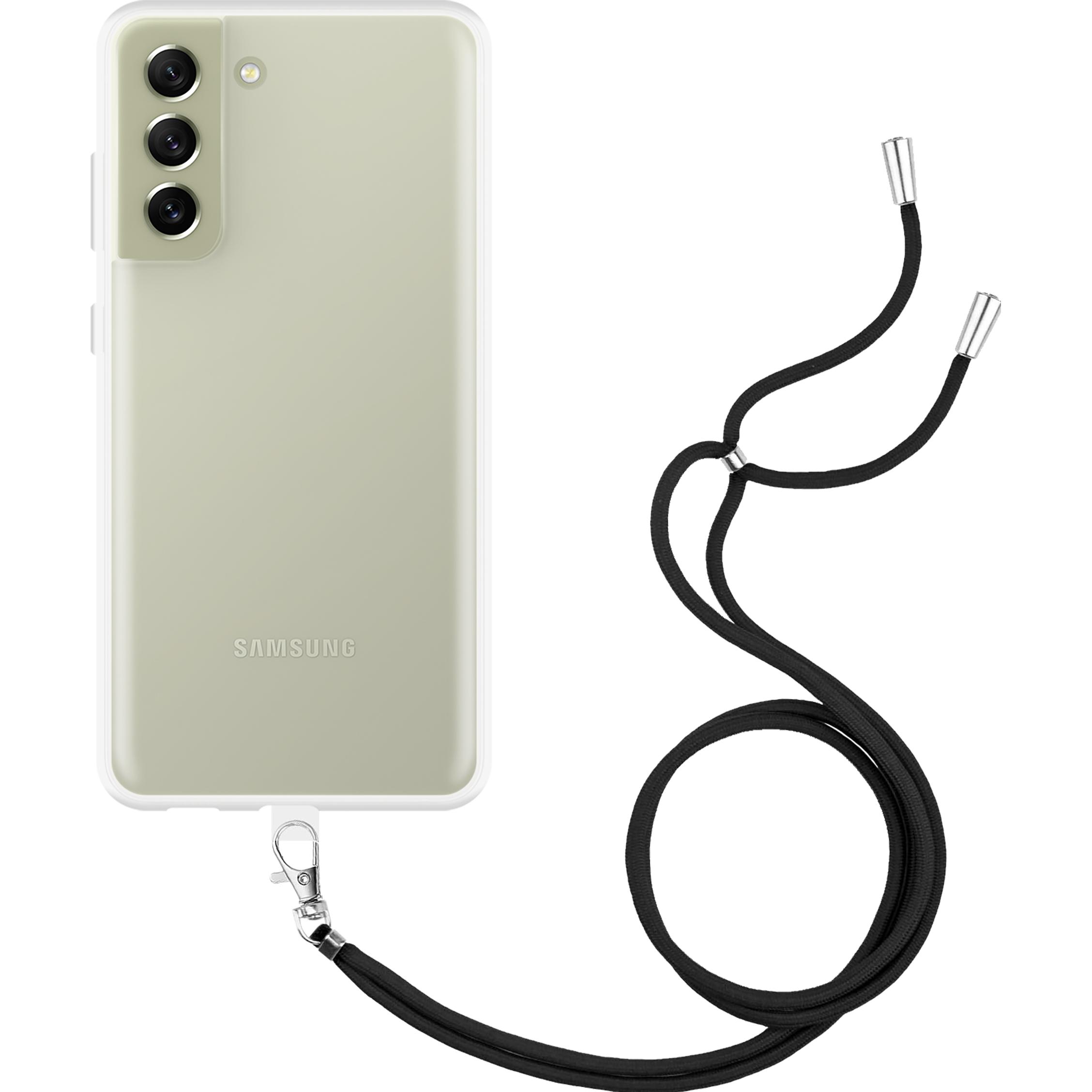 Thumbnail - Cazy Handykette Hülle Kompatibel mit Samsung Galaxy S21 FE - Silikon Handyhülle mit Band Necklace Hülle -, Handykette, T...