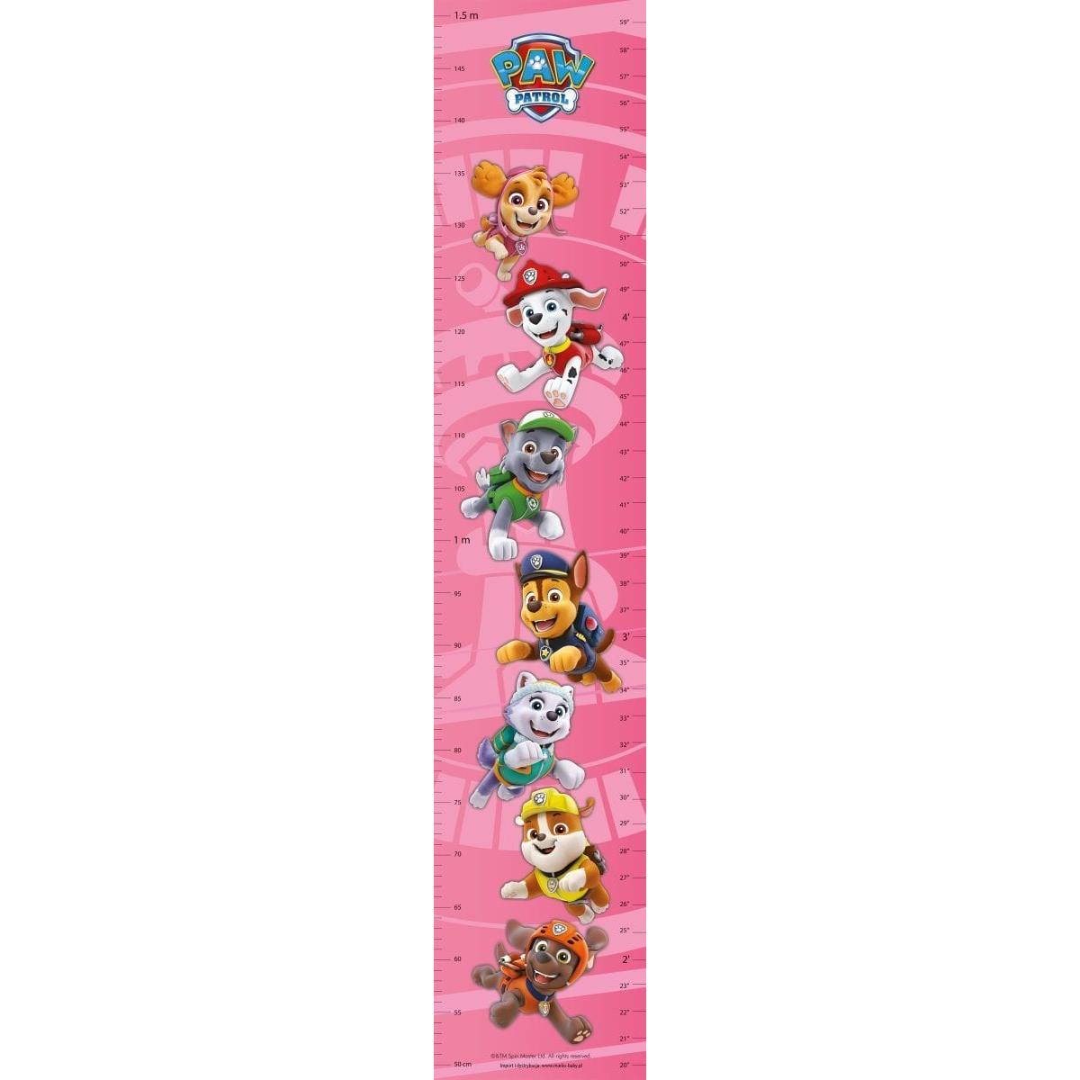 Thumbnail - Nickelodeon, Wanddeko, Srpp-009-Psi Patrouille Wachstum Lineal Rosa