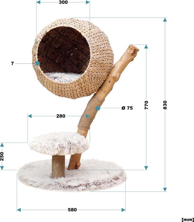 Produktbild Wiltec Fudajo (83 cm, Braun, Creme)