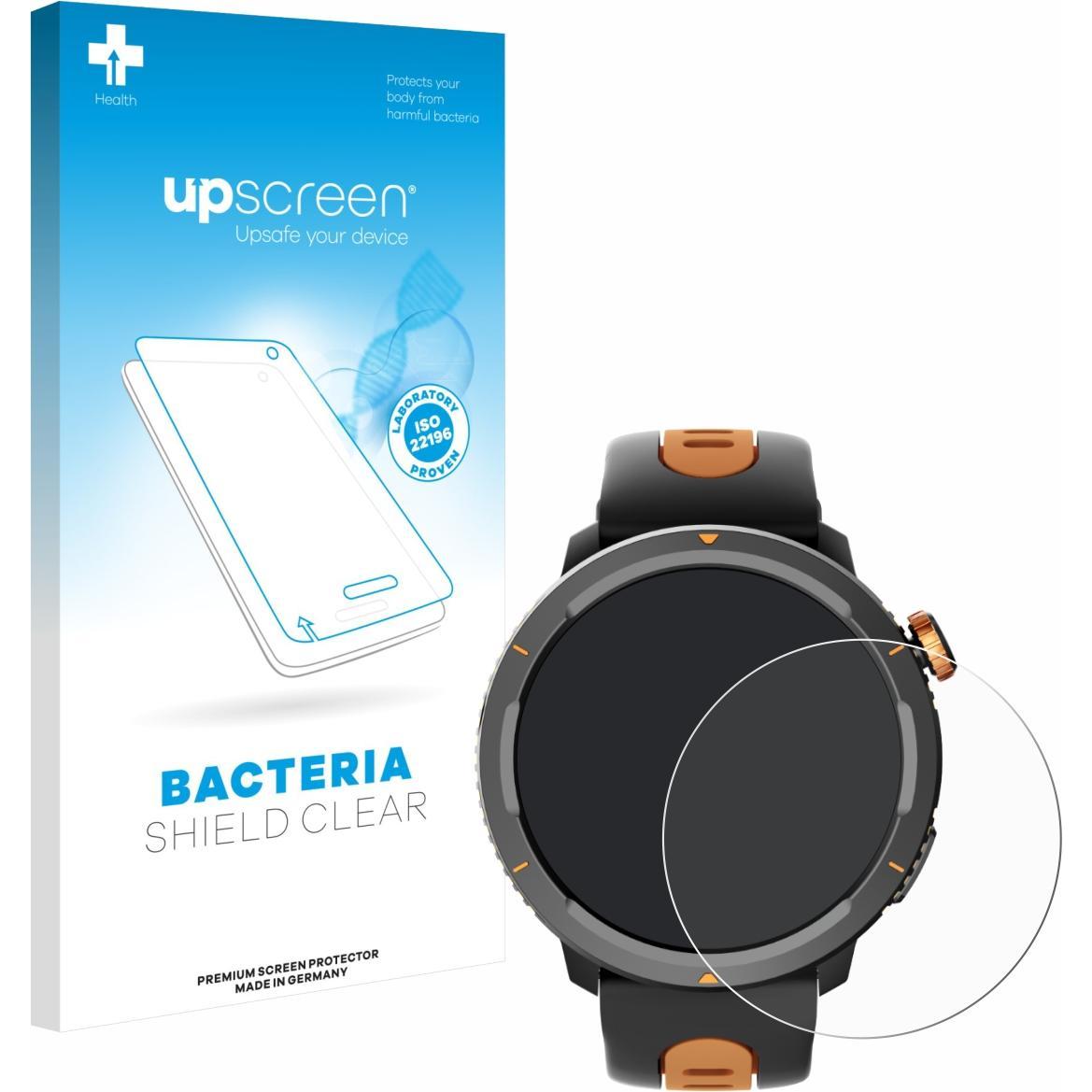 upscreen Schutzfolie Displayschutz Displayschutzfolie Folie Klar antibakteriell, Smartwatch Schutzfolie, Transparent