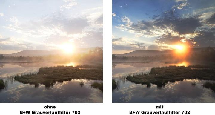 Productafbeelding B+W 701 Grijs gradiëntfilter 50%, MRC/Basic 77mm (77 mm, ND / grijsverloopfilter)