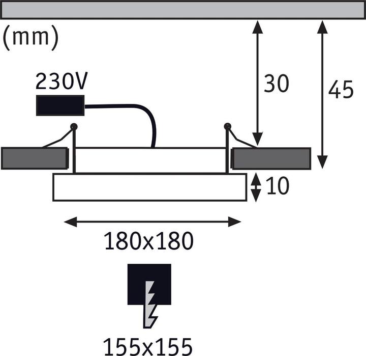 Produktbild Paulmann Einbaupanel Areo (1000 lm)