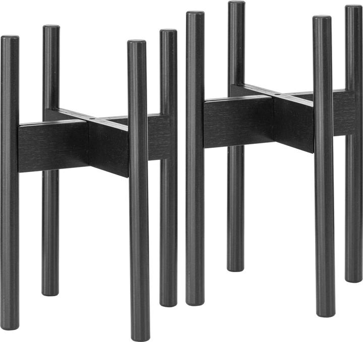 Rubberneck Pflanzenständer 2 Stück, Schwarz