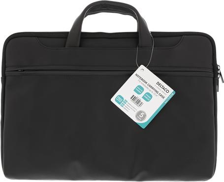 Actual product image Deltaco laptop case up to 15.6 ", PU leather, black (15.60", Universal)