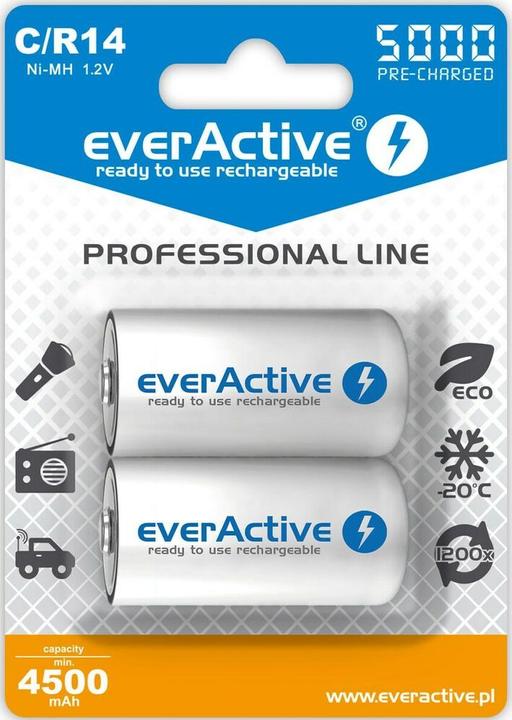 Actual product image Everactive EVHRL14-5000 (2 pcs., C, 5000 mAh)