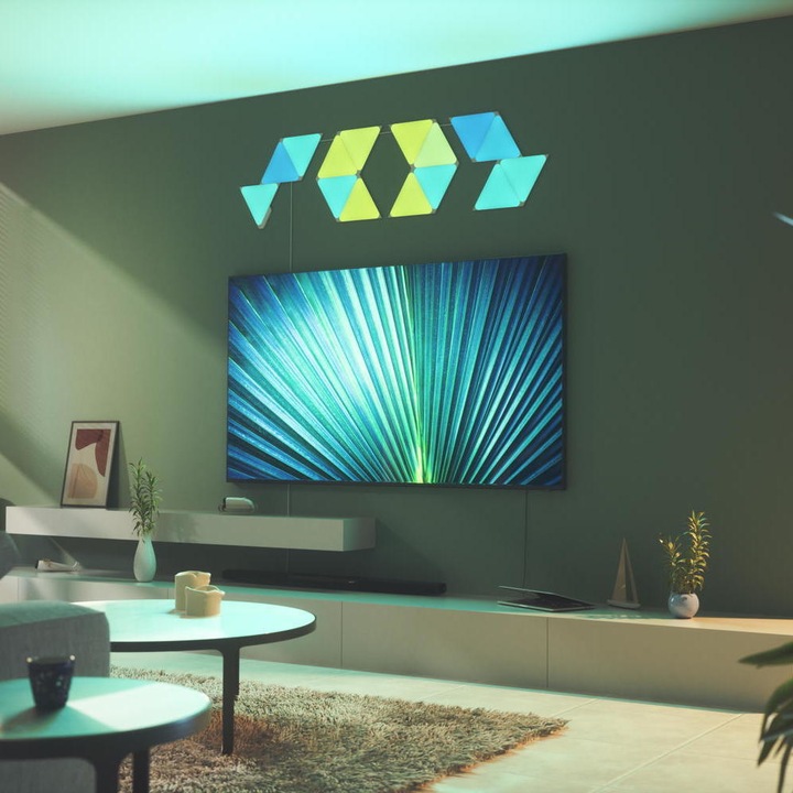 Image du produit Nanoleaf Shapes Triangles Smarter Kit 15 (80 lm)