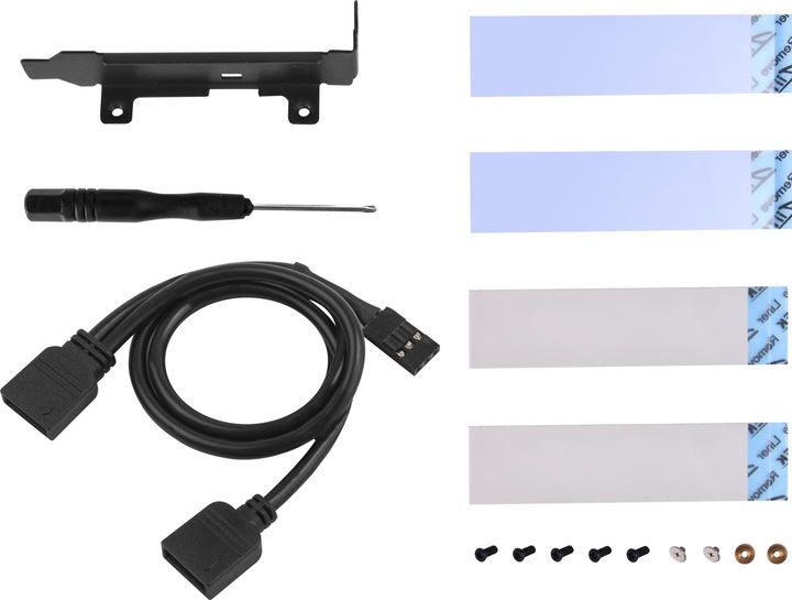 Actual product image Silverstone SST-ECM24-ARGB - SuperSpeed PCI-E Express Card X4 to M.2 (NVMe SSD NGFF), alu. heatsink (PCI-E x4)