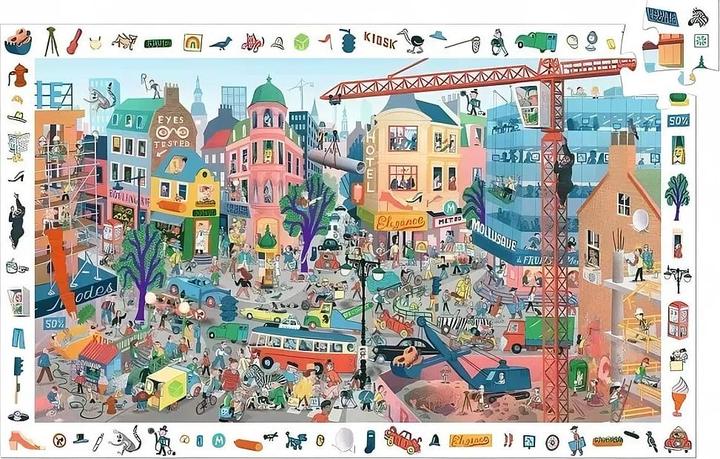 Actual product image Djeco The city (200 pieces)