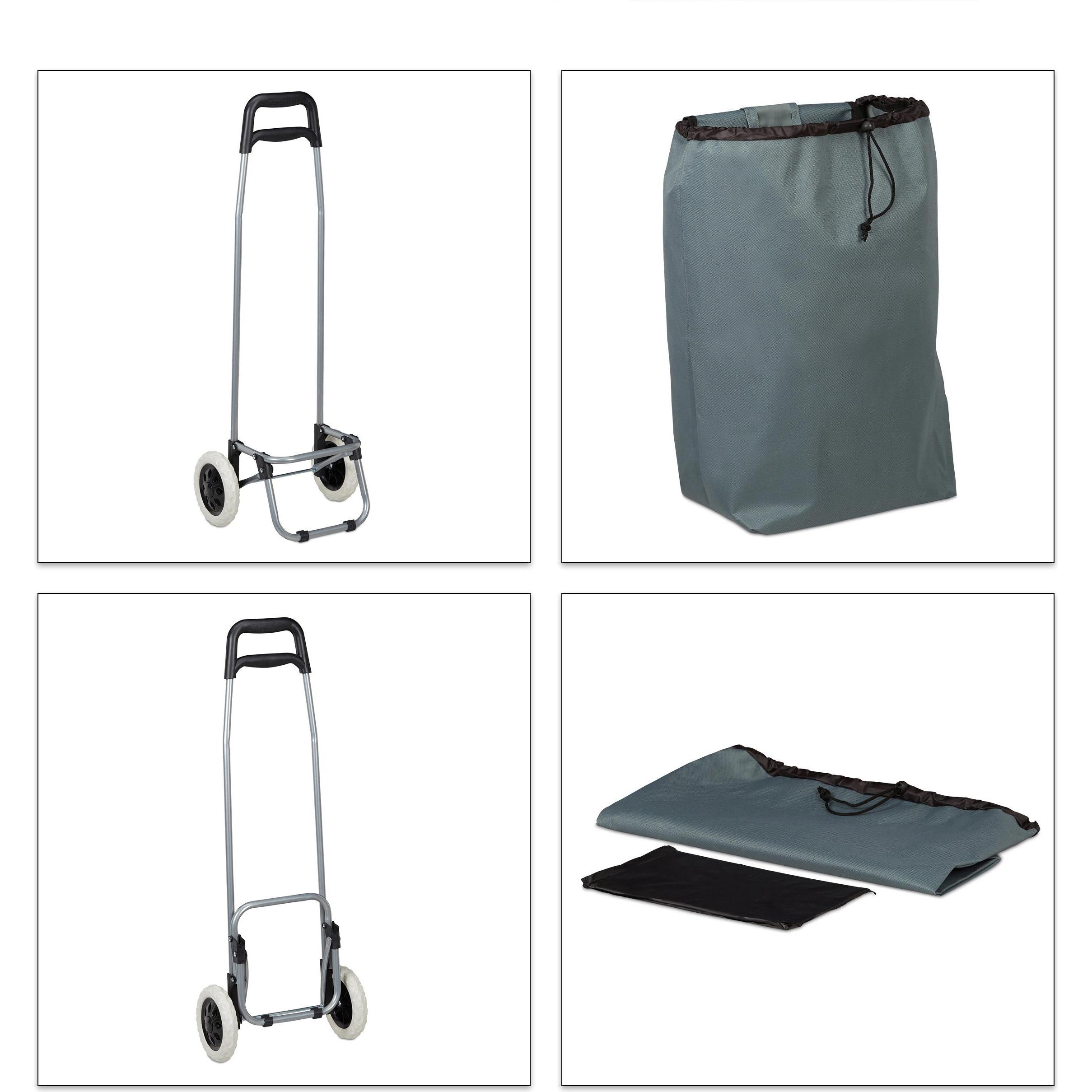 Thumbnail - Relaxdays, Einkaufshilfe, Einkaufstrolley, Grau