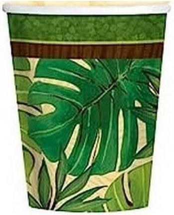 Produktbild Generic WegwerfTasse Island Palms Papier 8erPack (8 x)