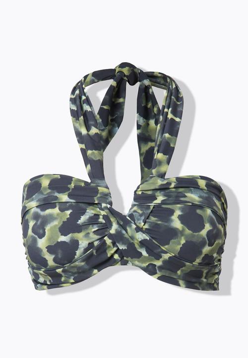 Produktbild Studio Untold Bikini-Top, Softcups, drapierte Büste, Camouflage (50)