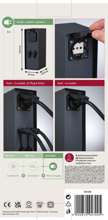Actual product image Paulmann Socket column