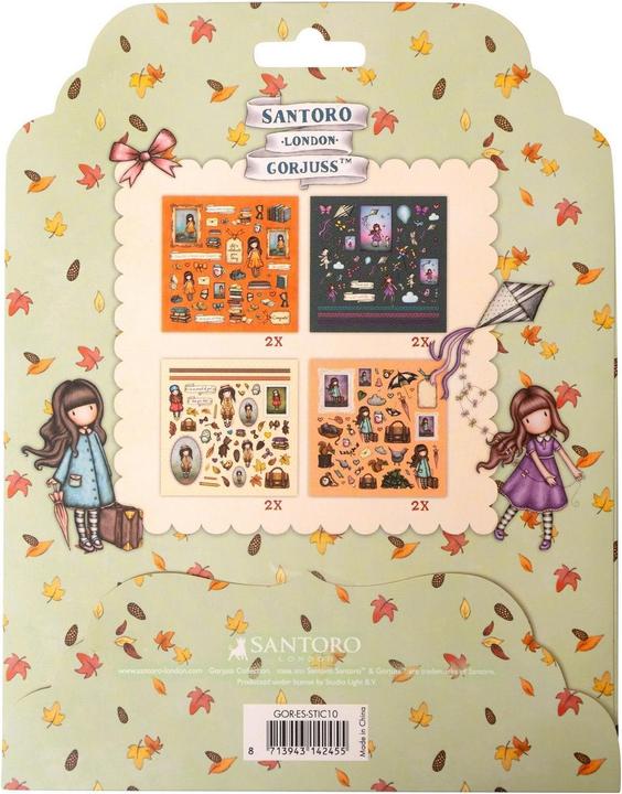 Actual product image art by marlene Gorjuss Sticker Sheet 4x2 designs (20 Sticker)