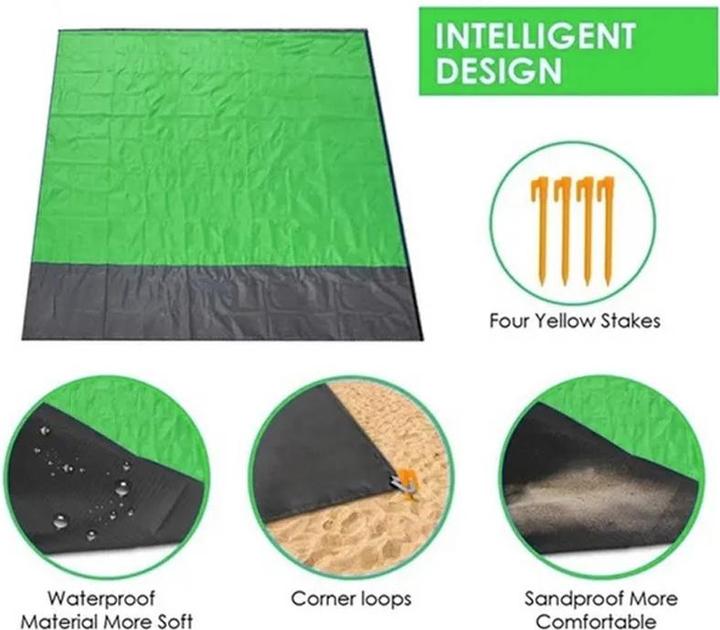 Immagine prodotto Splash & Fun Coperta impermeabile per esterni con borsa 200x210cm