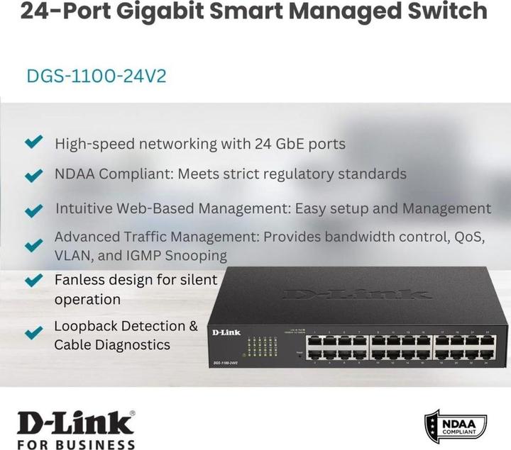 Produktbild D-Link DGS-1100-24V2 (24 Ports)