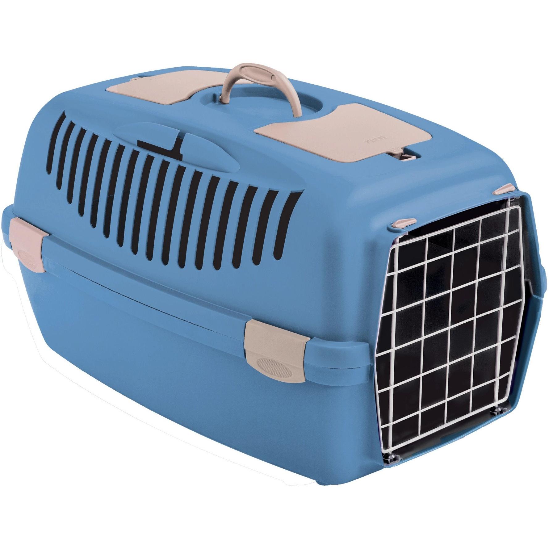 Zolux Stefanplast Transporter Gulliver 3 metalowe drzwi niebieski (99852), Trasporto animali