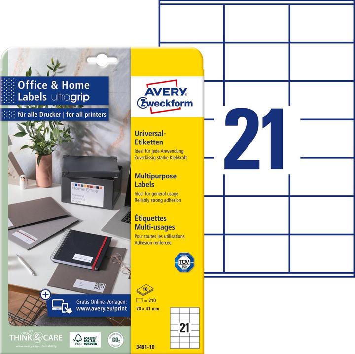 Actual product image Avery Labels, Home Office, Kleinpackung
