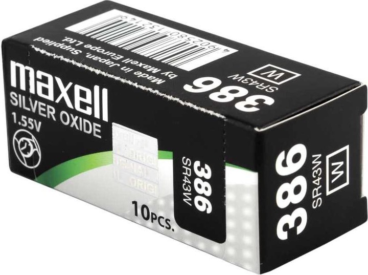 Actual product image Maxell Button cell SR43W (10 pcs., SR43, 125 mAh)