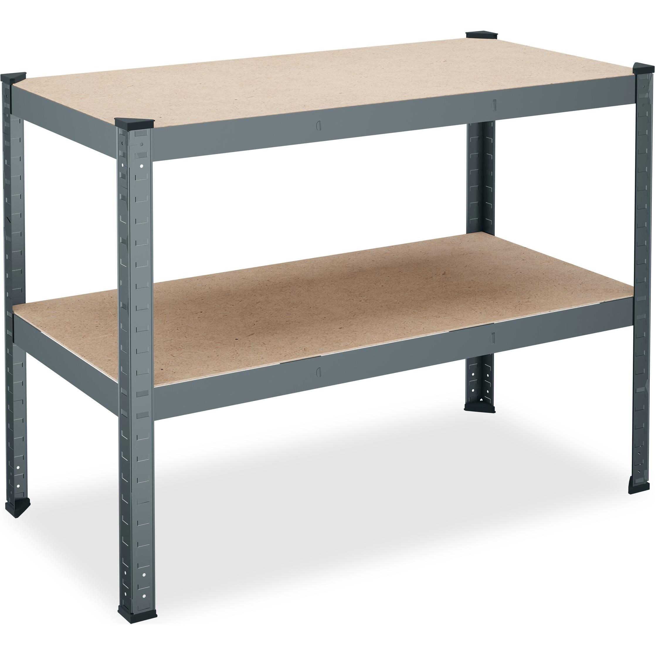 Relaxdays, Werkbank + Arbeitsbock, Werkbank (120 cm, 60 cm)