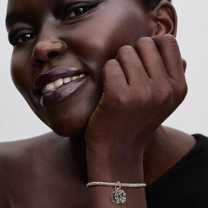 Image du produit Pandora Weihnachtskranz Doppelter Charm (Argent 925, Émail)