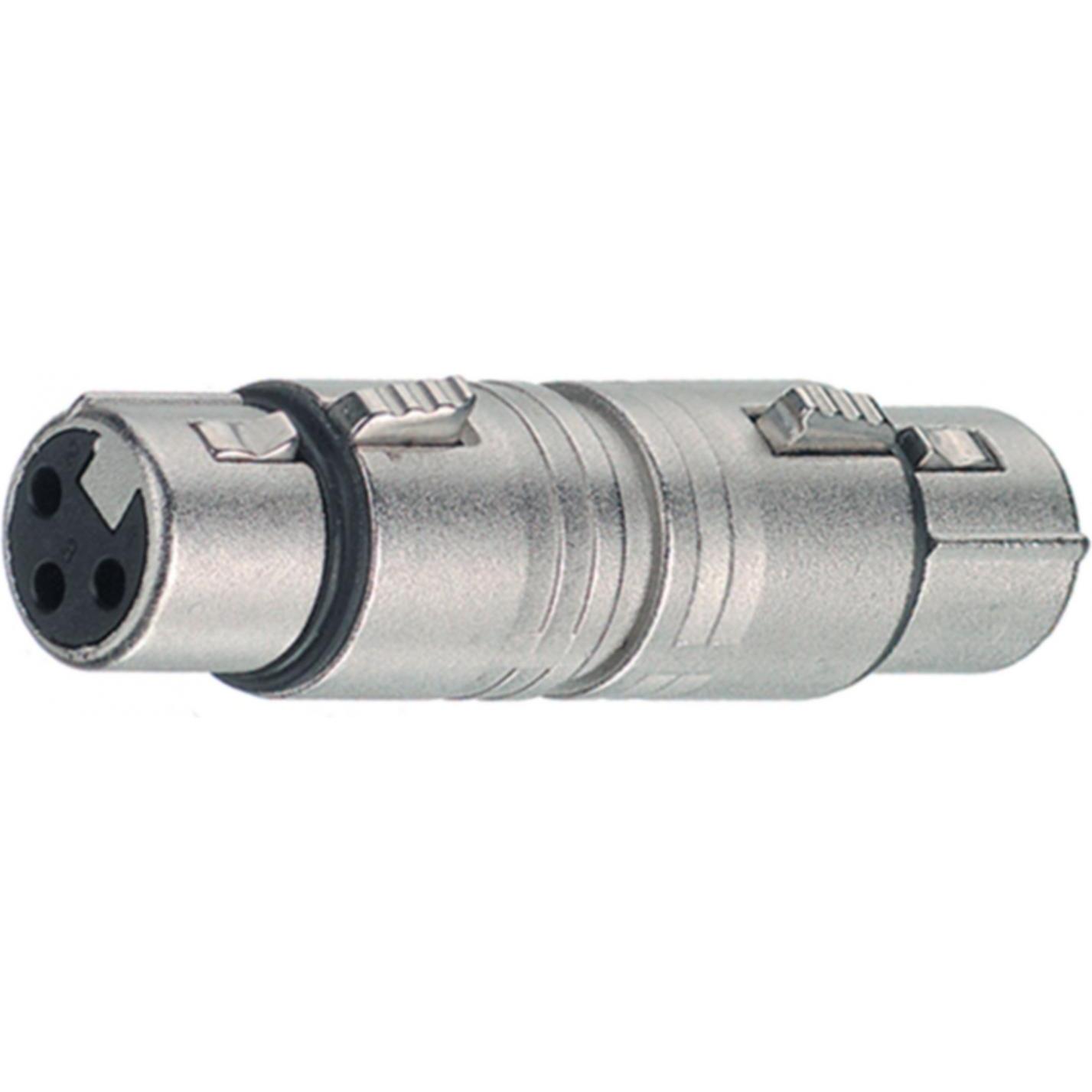 Thumbnail - Neutrik Na3ff (Doppelkupplung), Audio Adapter, Grau