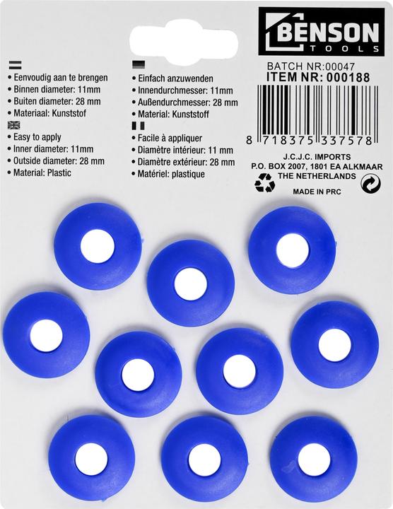 Immagine prodotto Occhielli per teloni, blu - 10 pezzi