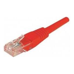Exertis Connect Patchkabel, CAT.6, U/UTP, ungeschirmt, Kupfer, rot, 10,0 m Patchkabel mit Rastnasenschutz (U/UTP, CAT6, ...