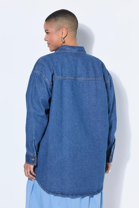 Immagine prodotto Studio Untold Camicia di jeans dal taglio oversize con collo da camicia (46)