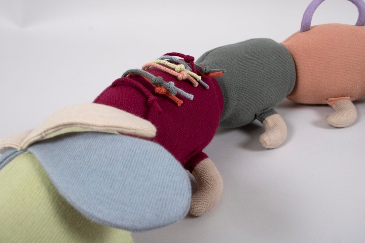Actual product image Filibabba Activity soft toy - Lilli the Larva