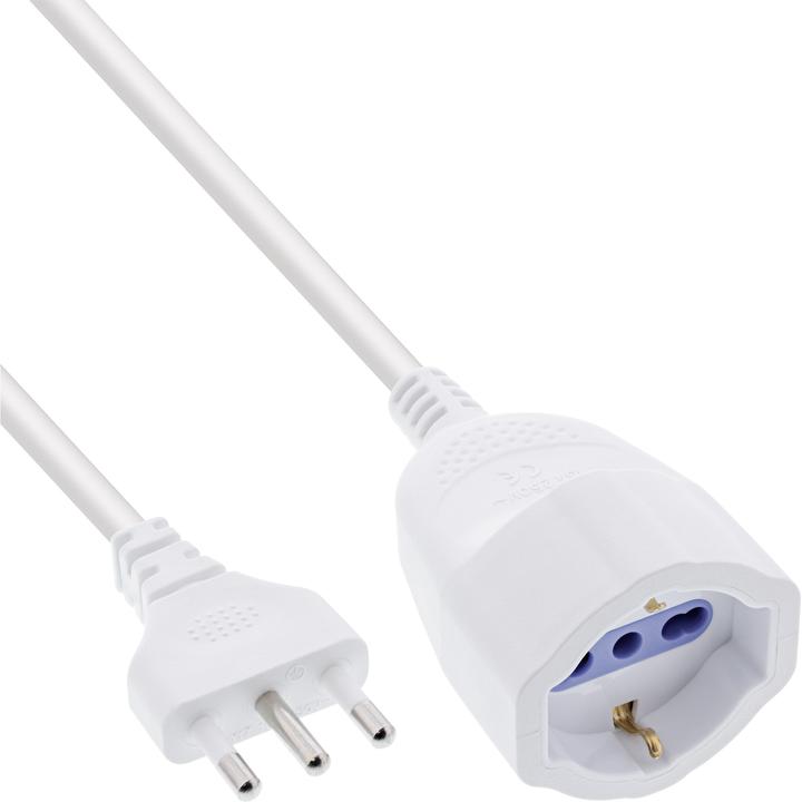 Produktbild InLine Strom-Verlängerung Schutzkontakt ITALIEN Stecker L / Buchse F (2 m, CEE 7/3)